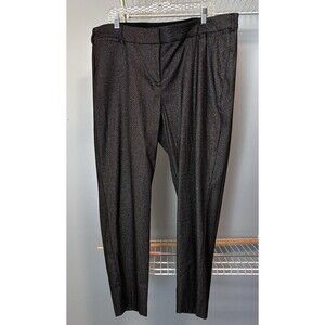 Lane Bryant The Allie Black Sparkle Pant Power Pockets Stretch Sz 22